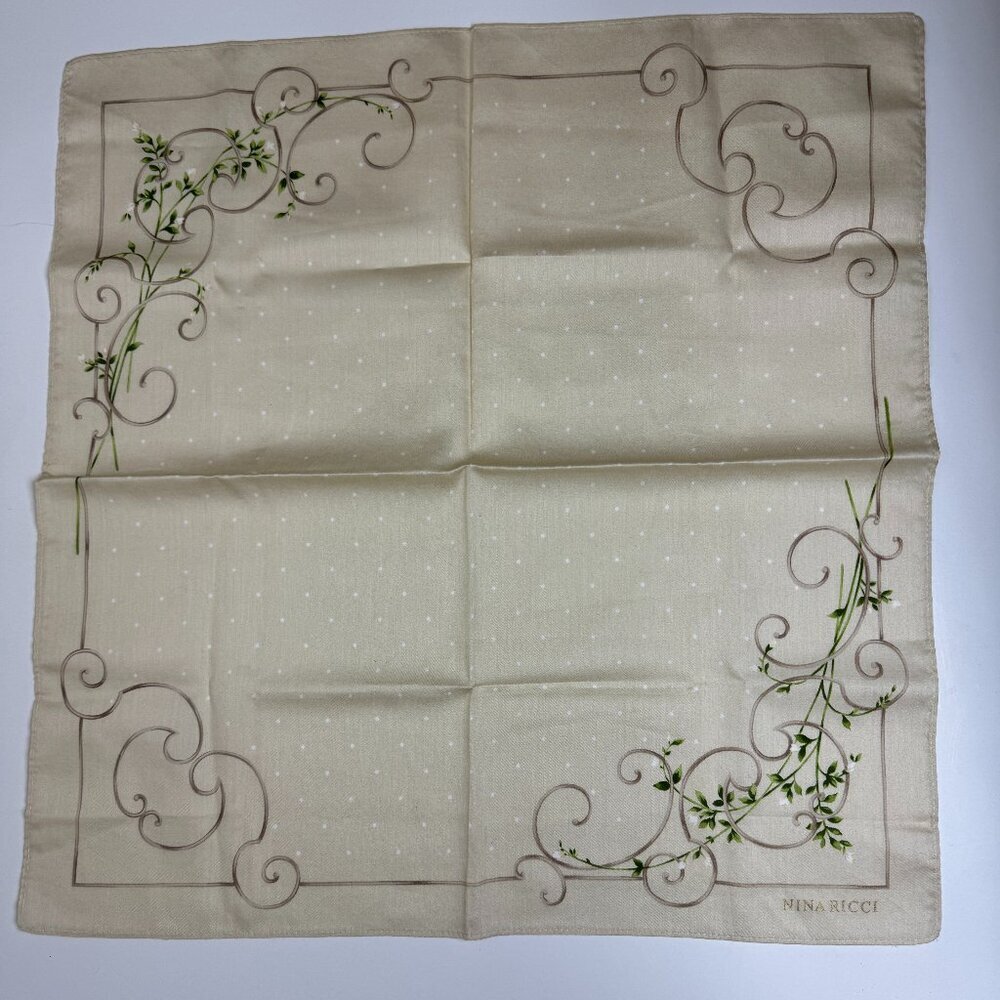 Nina Ricci Scarf Bandana / Handkerchief 18" x 18"